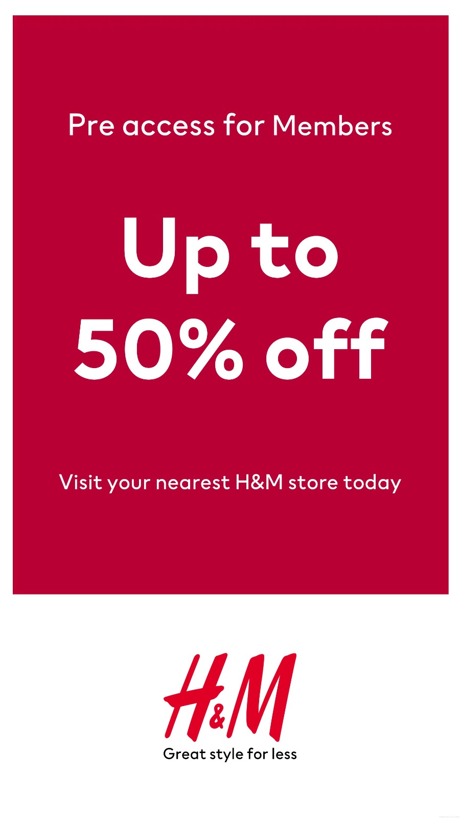 member pre access h&m